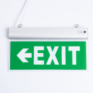 EXIT LIGHT LEFT ARROW(GREEN BACKGROUND)